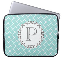 ヴィンテージモノグラムクロスハッチパターンラップトップバッグ ラップトップスリーブ