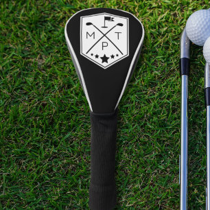 ヴィンテージモノグラムゴルフクラブ名パーソナライズされた ゴルフヘッドカバー