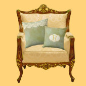 ヴィンテージモノグラムスモークグリーンアレーダマスク クッション