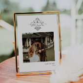 ヴィンテージモノグラムフォト |テーブル番号カード テーブルナンバー