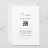 ヴィンテージモノグラムフローラクレストすべて結婚の 招待状 (裏面)