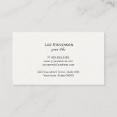 ヴィンテージモノグラムブラック素朴黒板 名刺 (裏面)