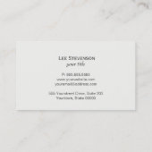 ヴィンテージモノグラムブラック素朴黒板 名刺 (裏面)