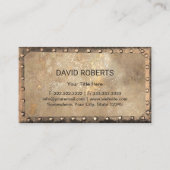 ヴィンテージモノグラムラスティ金ゴールドメタルフレーム 名刺 (裏面)