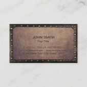 ヴィンテージモノグラムラスティ金属フレーム 名刺 (裏面)