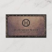 ヴィンテージモノグラムラスティ金属フレーム 名刺 (正面)