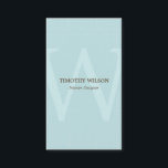 ヴィンテージモノグラム名刺 – ライトブルー 名刺<br><div class="desc">ゴージャスな素朴な背景とモノグラムを混ぜ合わせスタイリッシュて、このモダンとヴィンテージモノグラムの名刺は喜ぶに違いない。その他のカラーオプションはberryberrysweet.comから入手できる</div>