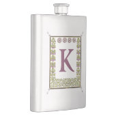 ヴィンテージモノグラム文字フローラフレーム新しい フラスク (右)