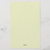 ヴィンテージモノグラム文字フローラフレーム新しい 便箋 (裏面)