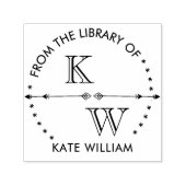 ヴィンテージモノグラム自己インク セルフインキングスタンプ (デザイン)