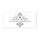 ヴィンテージモノグラム |の結婚モノグラム差出人住所 セルフインキングスタンプ (デザイン)