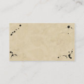 ヴィンテージモノグラム&インクステイン結婚ズのウェブサイト エンクロージャーカード (裏面)