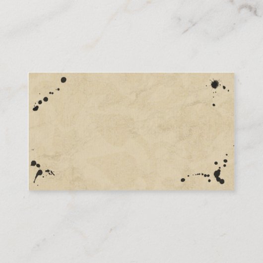 ヴィンテージモノグラム&インクステイン結婚ズのウェブサイト エンクロージャーカード (裏面)