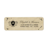 ヴィンテージモノグラム&インクステイン結婚ズ ラベル (正面)