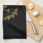 ヴィンテージモノグラム キッチンタオル (四つ折り)