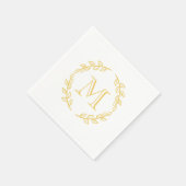 ヴィンテージモノグラム スタンダードカクテルナプキン (角)