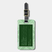 ヴィンテージモノグラム（ミントグリーン） ラゲッジタグ (正面縦)