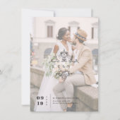 ヴィンテージモノグラム |写真の日付の保存 セーブザデート (正面)