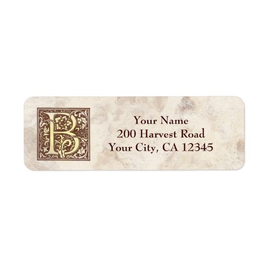 ヴィンテージモノグラムB ラベル (正面)