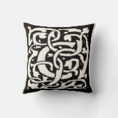 ヴィンテージモノグラムCアールヌーボー文字 クッション (裏面)