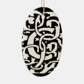 ヴィンテージモノグラムCアールヌーボー文字 セラミックオーナメント (右)