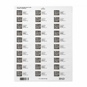 ヴィンテージモノグラムCアールヌーボー文字 ラベル (フルシート)