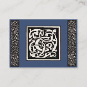 ヴィンテージモノグラムCアールヌーボー文字 名刺 (裏面)