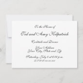 ヴィンテージモノグラムCアールヌーボー文字 招待状 (裏面)