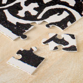 ヴィンテージモノグラムFアールヌーボー文字 ジグソーパズル (側面)