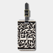 ヴィンテージモノグラムFアールヌーボー文字 ラゲッジタグ (正面縦)