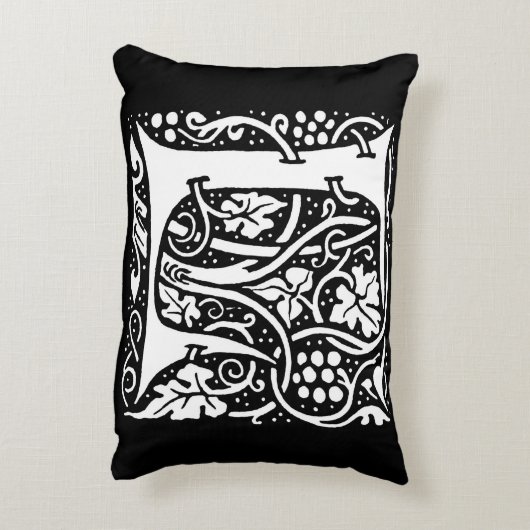 ヴィンテージモノグラムLアールヌーボー アクセントクッション (裏面(縦))