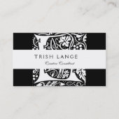 ヴィンテージモノグラムLアールヌーボー 名刺 (正面)