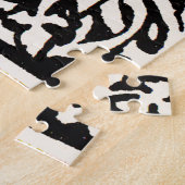 ヴィンテージモノグラムMアールヌーボー文字 ジグソーパズル (側面)