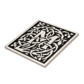 ヴィンテージモノグラムMアールヌーボー文字 タイル (側面)