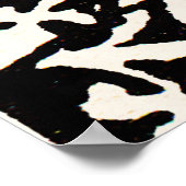 ヴィンテージモノグラムMアールヌーボー文字 ポスター (角)