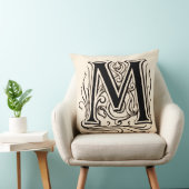 ヴィンテージモノグラム'M'セピア クッション (椅子)