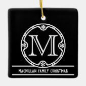 ヴィンテージモノグラムNo.2 セラミックオーナメント (正面)