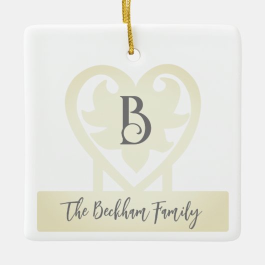 ヴィンテージモノグラムNo. 5 セラミックオーナメント (正面)