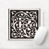 ヴィンテージモノグラムRアールヌーボー マウスパッド (マウス)