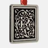 ヴィンテージモノグラムRアールヌーボー メタルオーナメント (右)