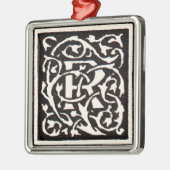 ヴィンテージモノグラムRアールヌーボー メタルオーナメント (左)