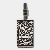 ヴィンテージモノグラムRアールヌーボー ラゲッジタグ (正面縦)