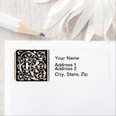 ヴィンテージモノグラムRアールヌーボー ラベル (インサイチュ)