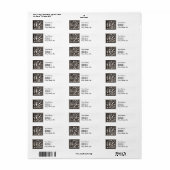 ヴィンテージモノグラムRアールヌーボー ラベル (フルシート)