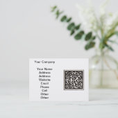 ヴィンテージモノグラムRアールヌーボー 名刺 (スタンド正面)