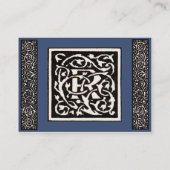 ヴィンテージモノグラムRアールヌーボー 名刺 (裏面)