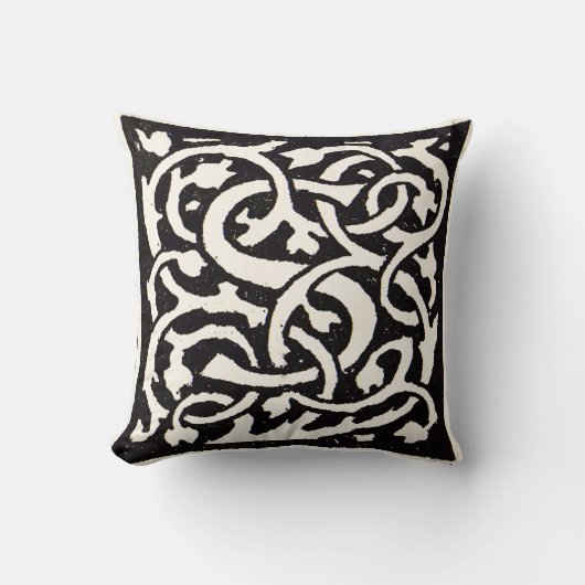 ヴィンテージモノグラムSアールヌーボー文字 クッション (正面)