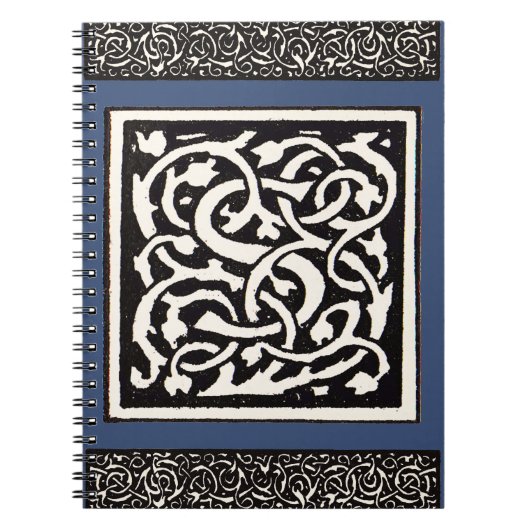 ヴィンテージモノグラムSアールヌーボー文字 ノートブック (正面)