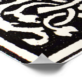 ヴィンテージモノグラムSアールヌーボー文字 ポスター (角)