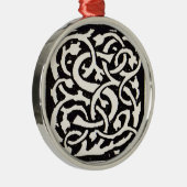 ヴィンテージモノグラムSアールヌーボー文字 メタルオーナメント (右)